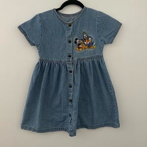 Vintage Disney embroidered dress kids sz 5/6